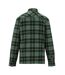 Chemise Motif/style À Carreaux Spennith Shacket Homme Forêt Foncé Noir Regatta-3