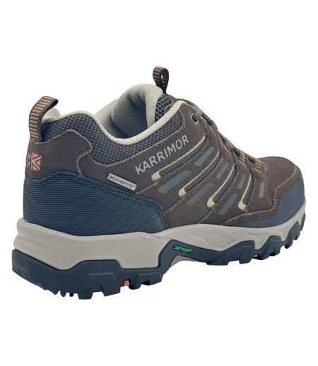 Mens Mount Suede Low Waterproof Walking Shoes Brown Karrimor