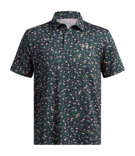 Mens Playoff Performance Polo Shirt Blue Under Armour