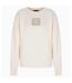 Womens/ladies Crew Neck Regular Sweatshirt Light Beige Armani Exchange-2