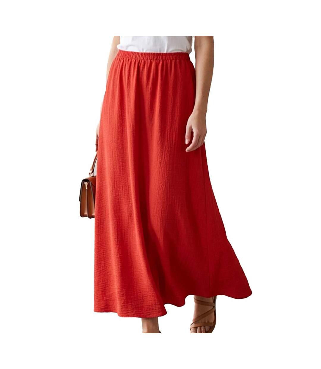 Jupe rouge femme vero moda kita-1