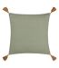 Furn Aquene Tassel Tufted Throw Pillow Cover (Moss/Mustard) (50cm x 50cm) - UTRV3081