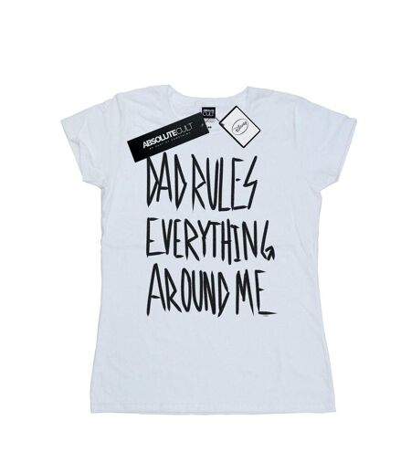Disney Womens/Ladies The Lion King Dad Rules Everything Cotton T-Shirt (Blanc) - UTBI25039