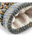 Bonnet à pompon Blizzard adulte - B458 - blanc multicolore-2