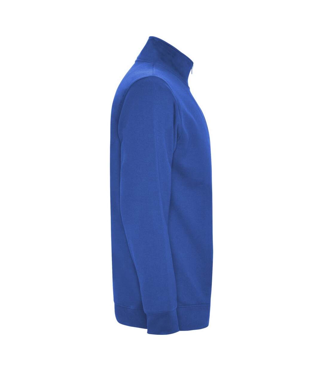 Mens aneto quarter zip sweatshirt royal blue Roly-3