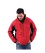 Stormtech Mens Bonded Teflon® DWR Wind/Water Repellent Jacket (Stadium Red/Black) - UTBC1168-1