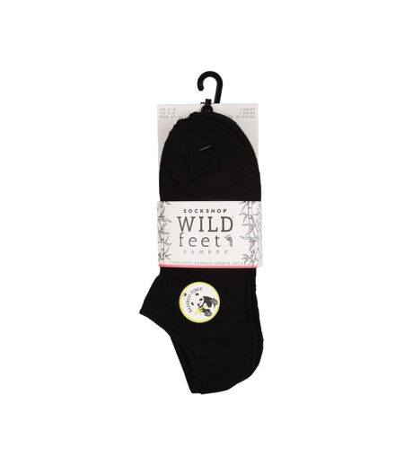 3 Pack Ladies Bamboo Low Cut Trainer Ankle Socks