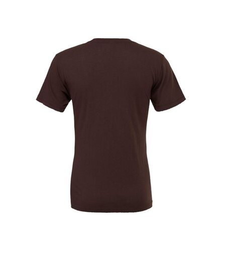 Adults unisex crew neck t-shirt brown Bella + Canvas