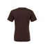 Adults unisex crew neck t-shirt brown Bella + Canvas