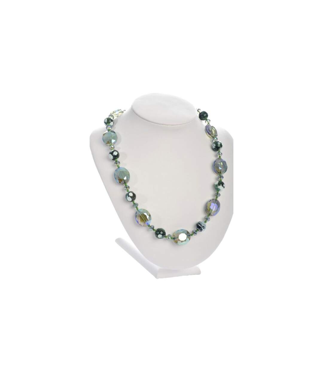 Collier Cristal Déco Agate 18cm Vert-1