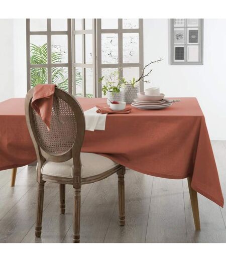 Nappe Rectangulaire Chambray 140x240cm Terracotta