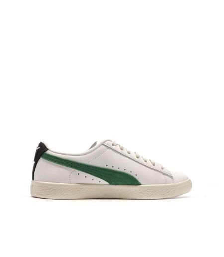 Baskets blanches/vertes homme puma clyde base