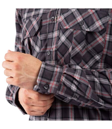 Mens Rapeseed Check Shirt Dark Grey Trespass