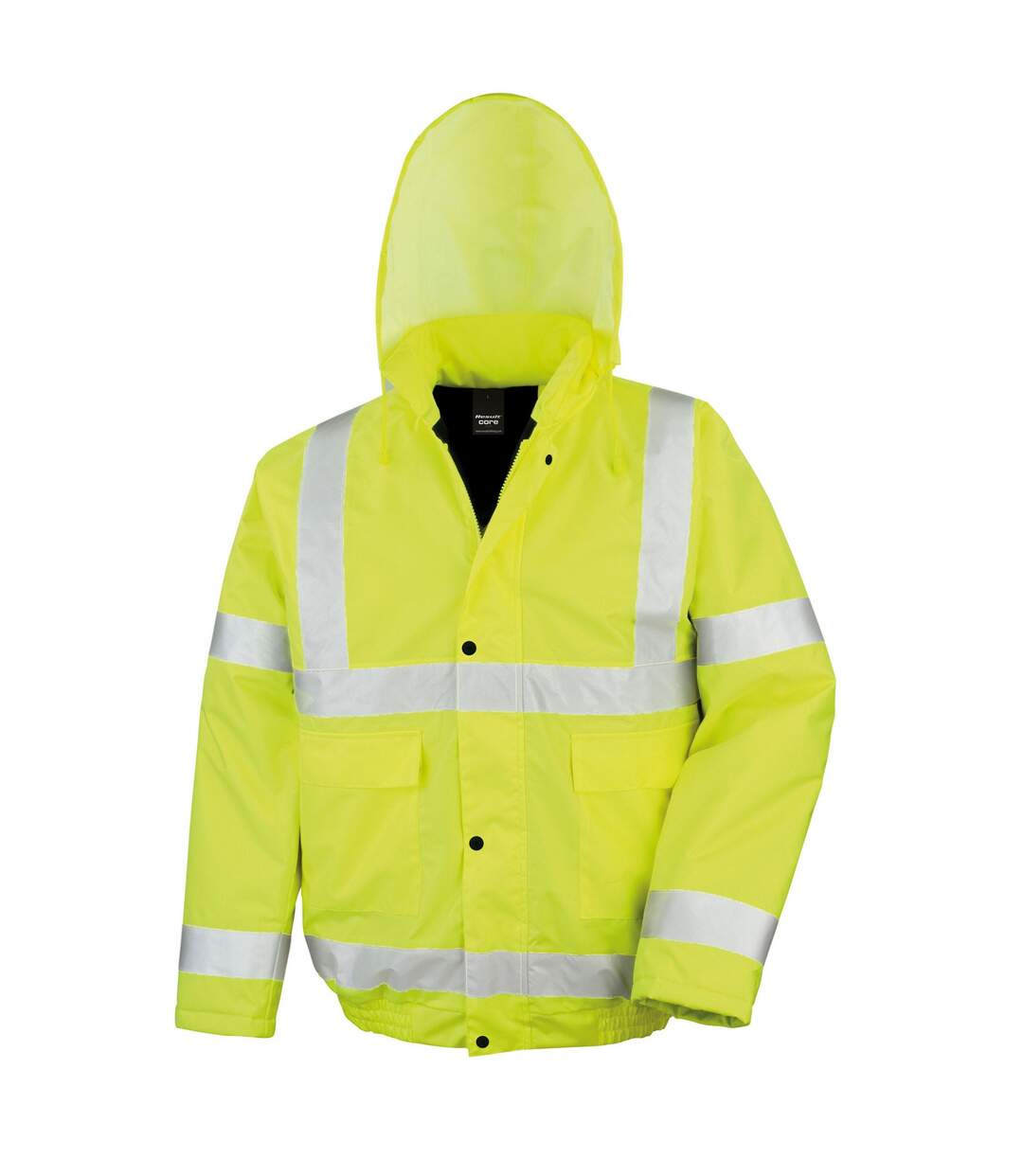 Mens hi-vis winter blouson jacket yellow SAFE-GUARD by Result