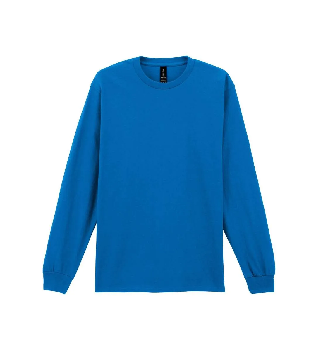 T-shirt Uni À Manches Longues  Pour Homme Bleu Roi Gildan-1