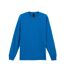 T-shirt Uni À Manches Longues  Pour Homme Bleu Roi Gildan-1