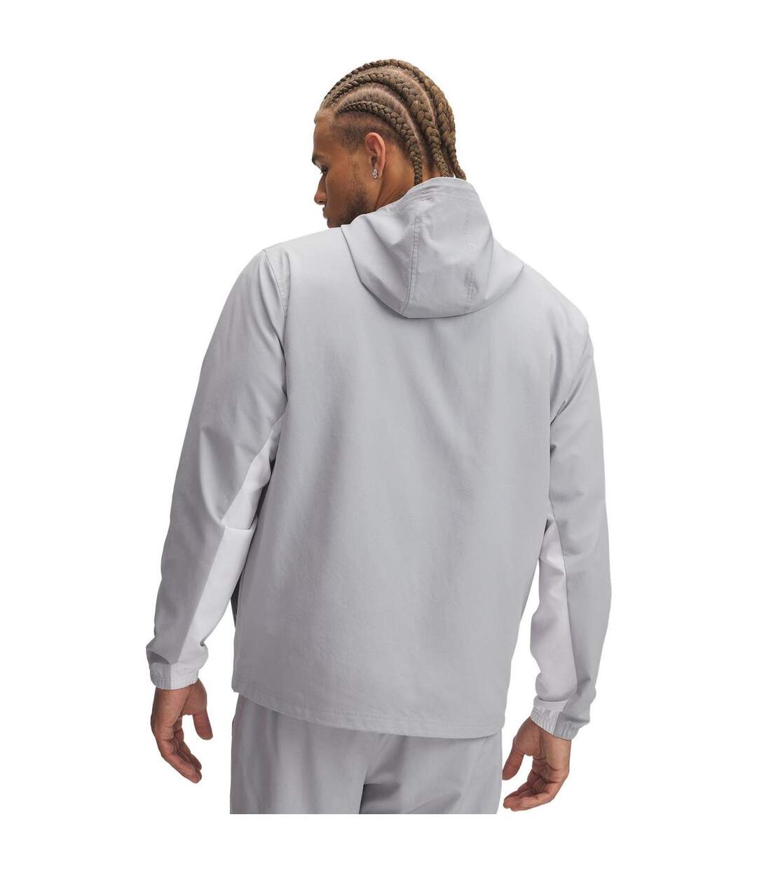 Mens Sportstyle Water Resistant Long-sleeved Windbreaker Grey Under Armour-4
