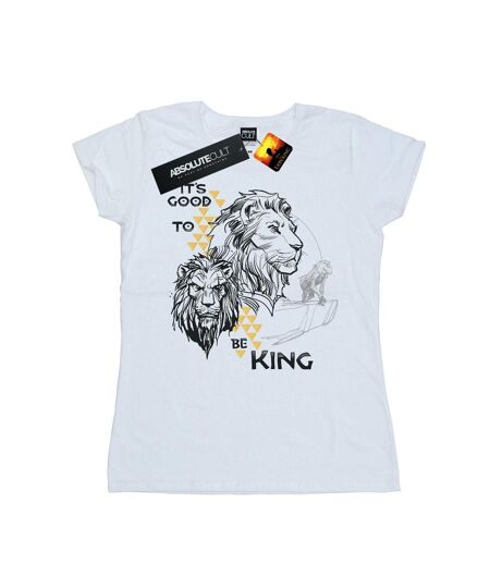 Disney - T-shirt THE LION KING MOVIE IT'S GOOD TO BE KING - Femme (Blanc) - UTBI25138