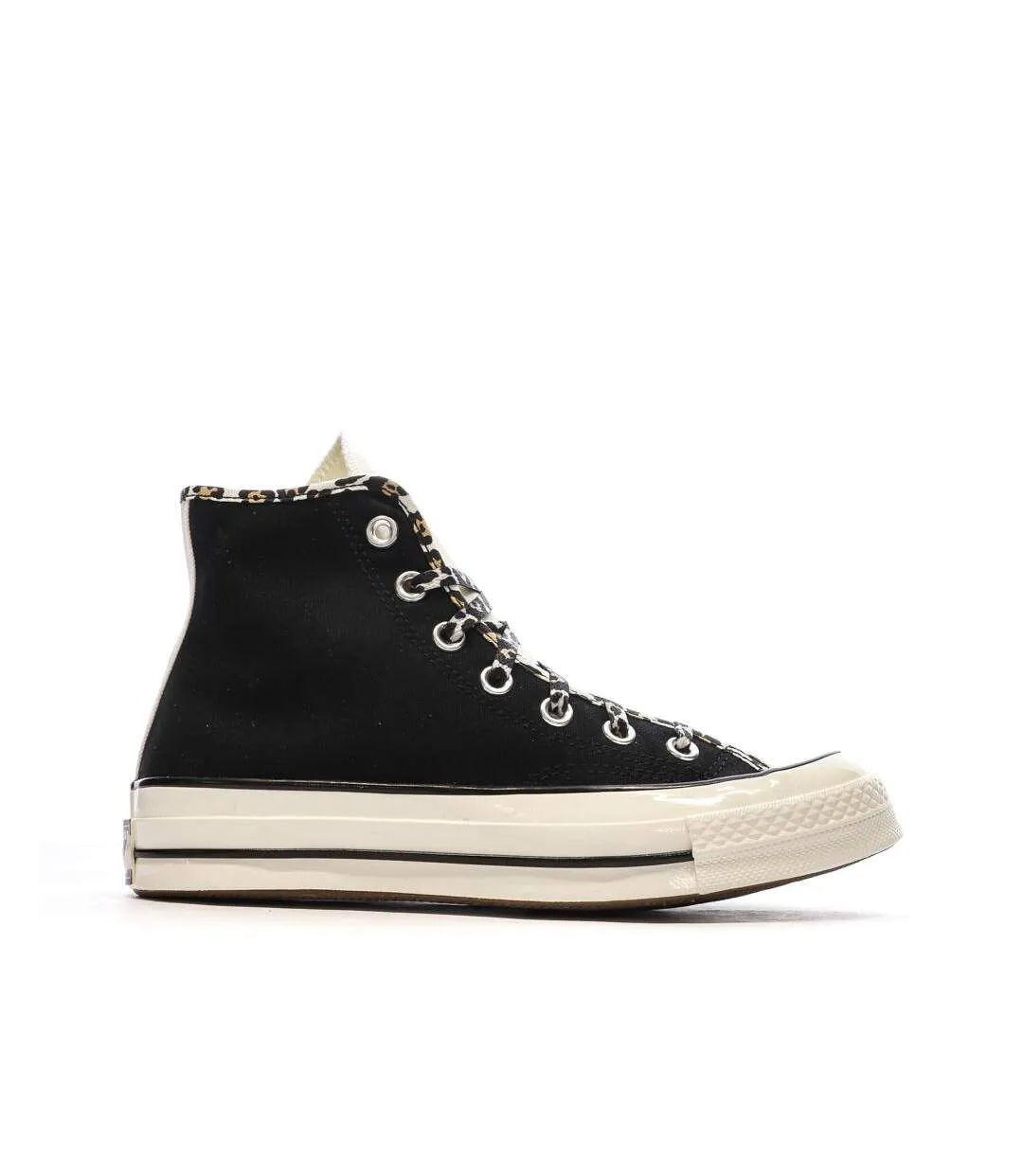Baskets noires léopard  femme converse chuck 70-2
