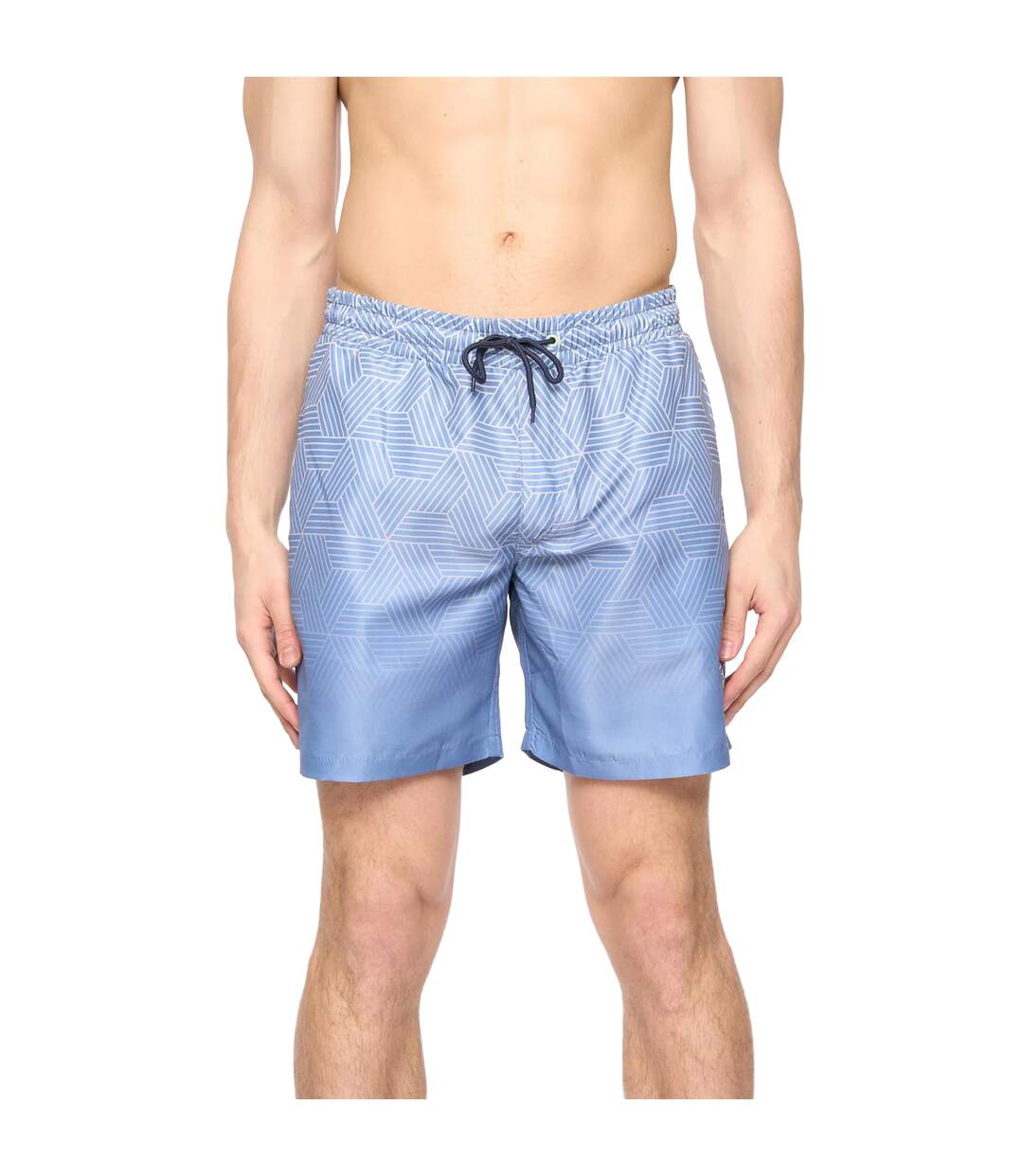 Short De Bain Layotta Homme Bleu Denim Crosshatch-1
