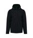 Unisex Adult 3 Layer Hooded Soft Shell Jacket Black Kariban-1