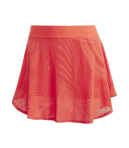 Womens/ladies Pro Climacool Tennis Skirt Red Adidas