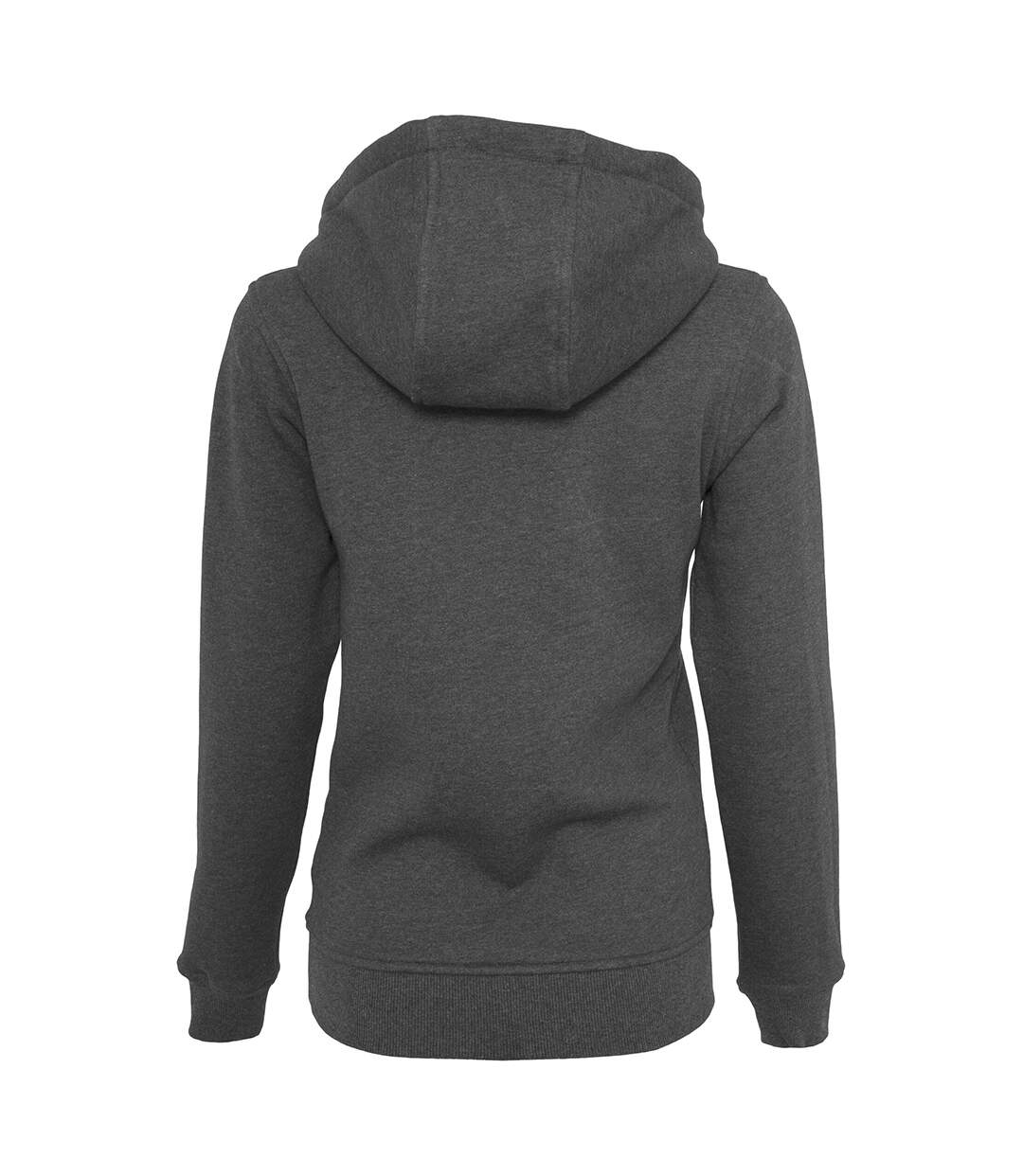 Build Your Brand Womens/Ladies Heavy Pullover Hoodie (Charcoal) - UTRW5673-2