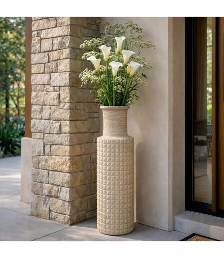 Vase Design Effet Sable Sand 97cm Beige