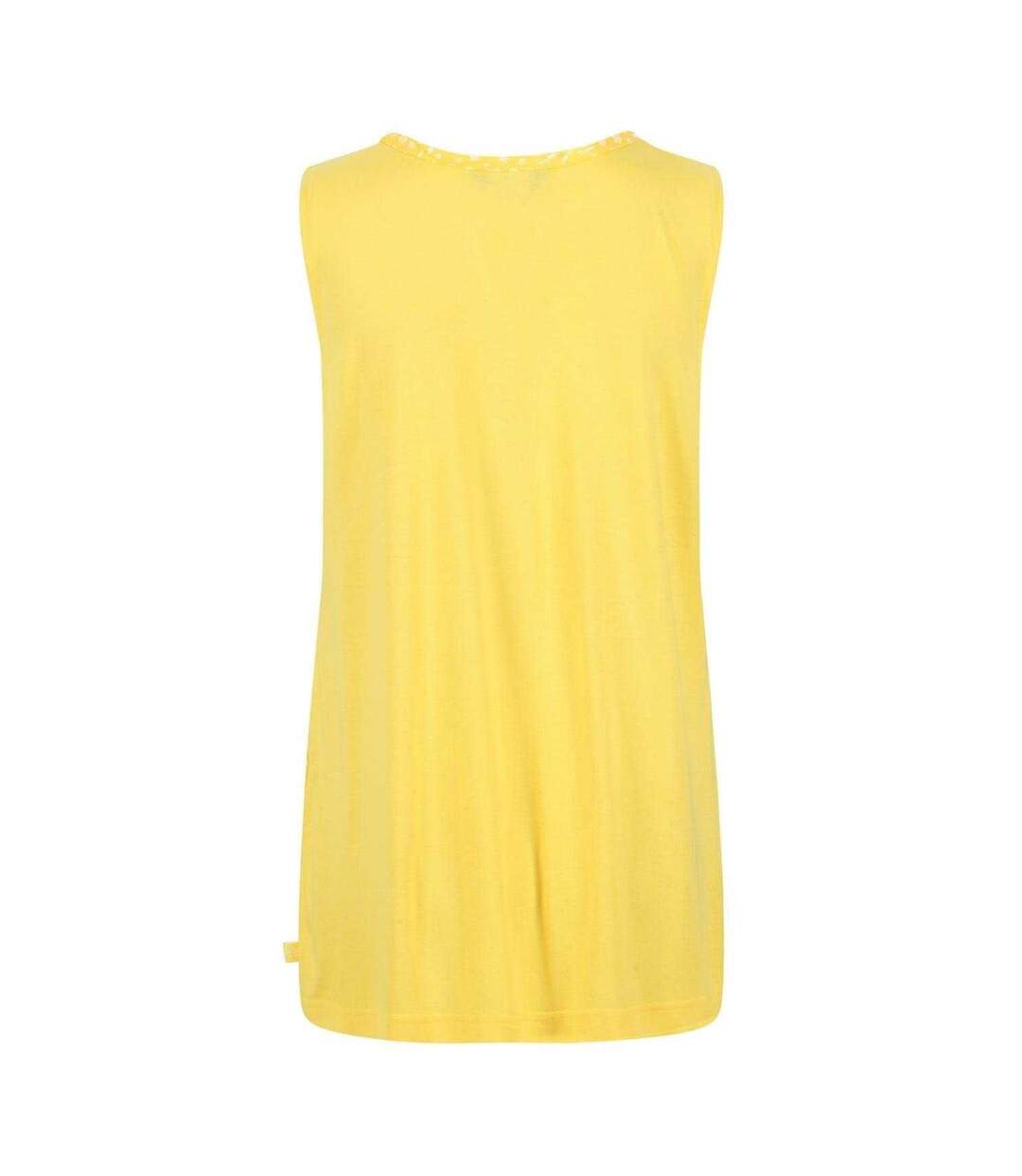 Haut Sans Manches Motif/style À Motifs Brodés Janessa Femme Jaune Vif À Motifs Brodés Regatta-2