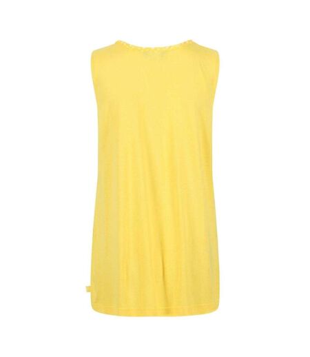 Haut Sans Manches Motif/style À Motifs Brodés Janessa Femme Jaune Vif À Motifs Brodés Regatta