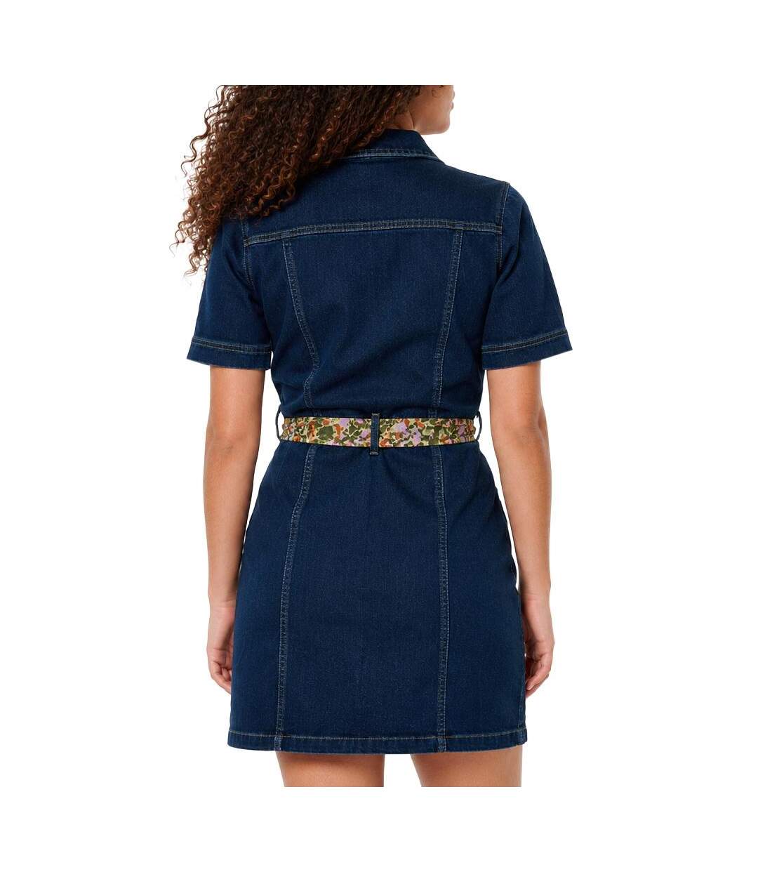 Robe bleu foncé brut femme kaporal brat-2