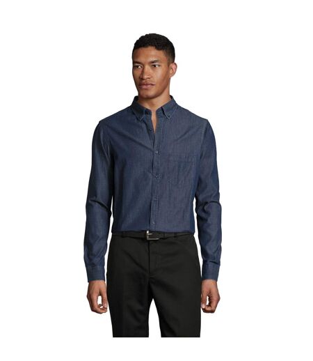 SOLS Mens Barry Long Sleeve Denim Shirt (Denim Brut) - UTPC3062