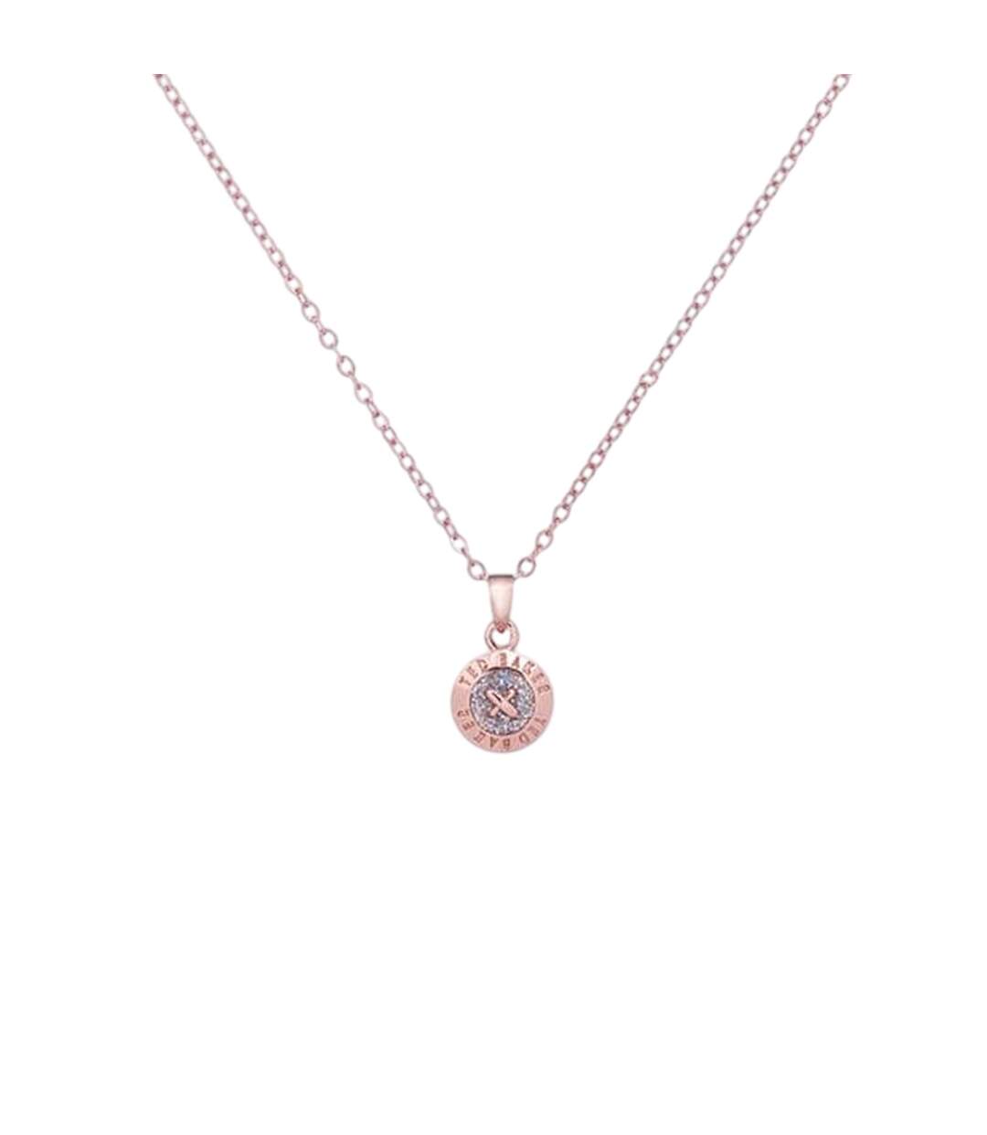 Elvina Engraved Necklace One Size Rose Gold Ted Baker-4