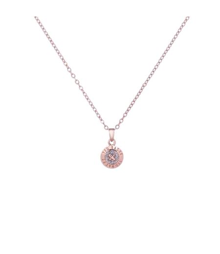 Elvina Engraved Necklace One Size Rose Gold Ted Baker