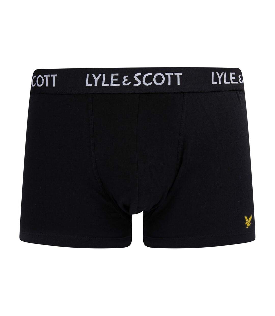 Lot De 10  Boxers Motif/style Uni Homme Noir Lyle & Scott-2
