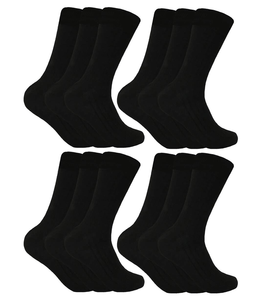 Sock Snob - 12 Pairs Mens Wool Boot Socks for Hiking-1