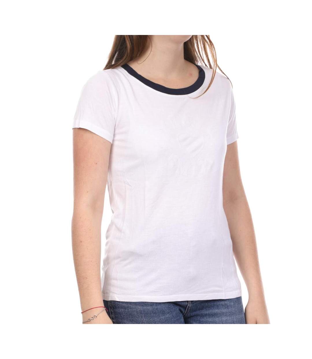 T-shirt Blanc Femme Teddy Smith Twelvo - L-1