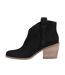 Womens/ladies Constance Leather Ankle Boots Black Toms-3