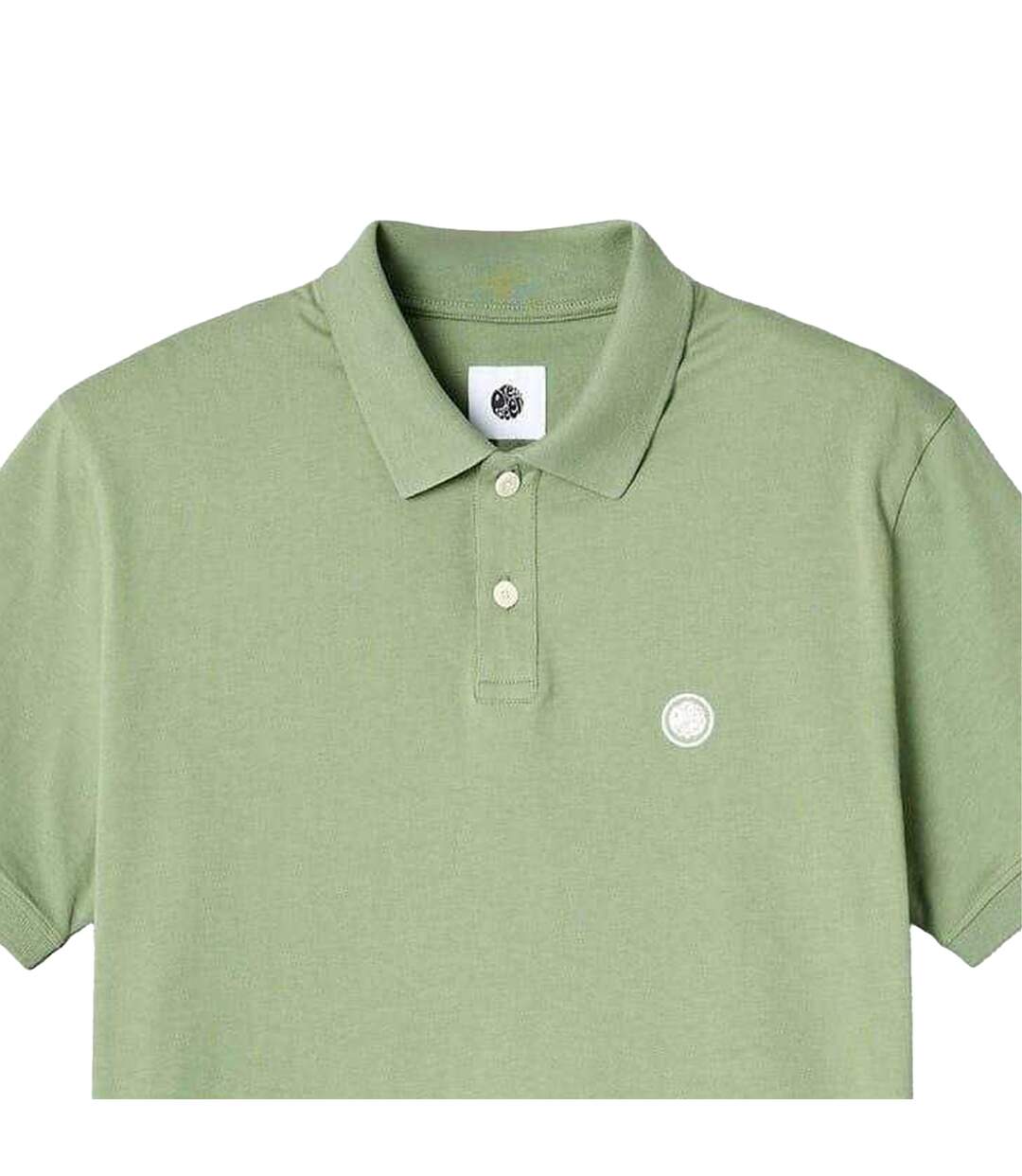 Polo Manches Courtes Homme Vert Clair Pretty Green-3