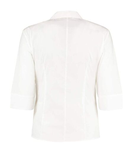 Chemisier À Manches 3/4 Femme Blanc Kustom Kit