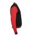 Blouson D'université Adulte Noir Rouge Build Your Brand-3