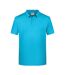 Polo Basic Homme Turquoise Vif James And Nicholson-1