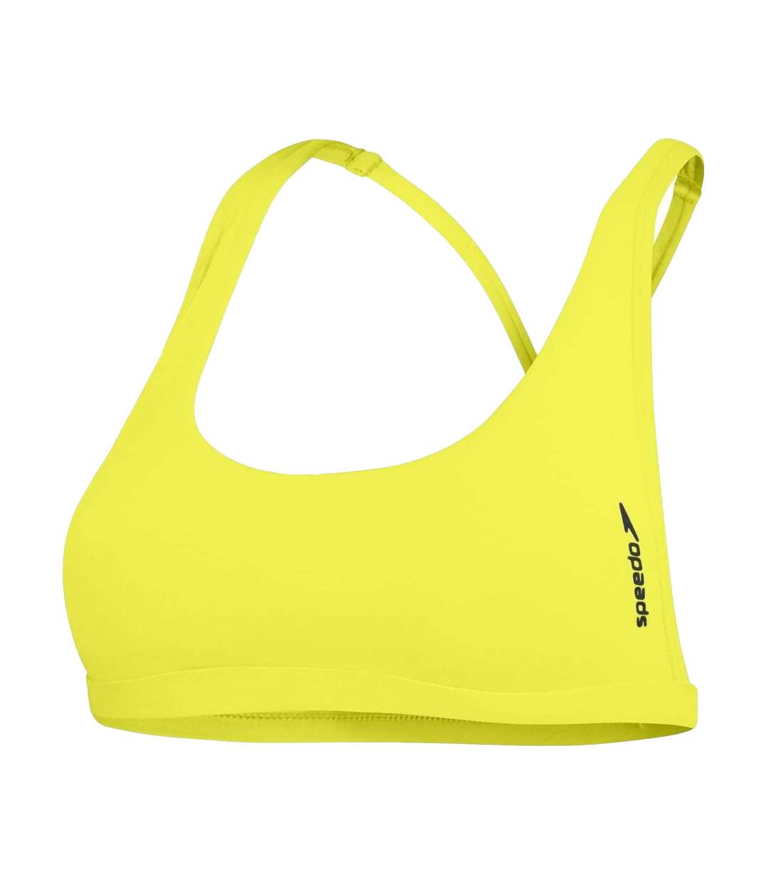Haut De Maillot De Bain Uni Femme Vert Speedo-1