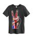 T-shirt Union Jack Hand Adulte Anthracite Amplified-1