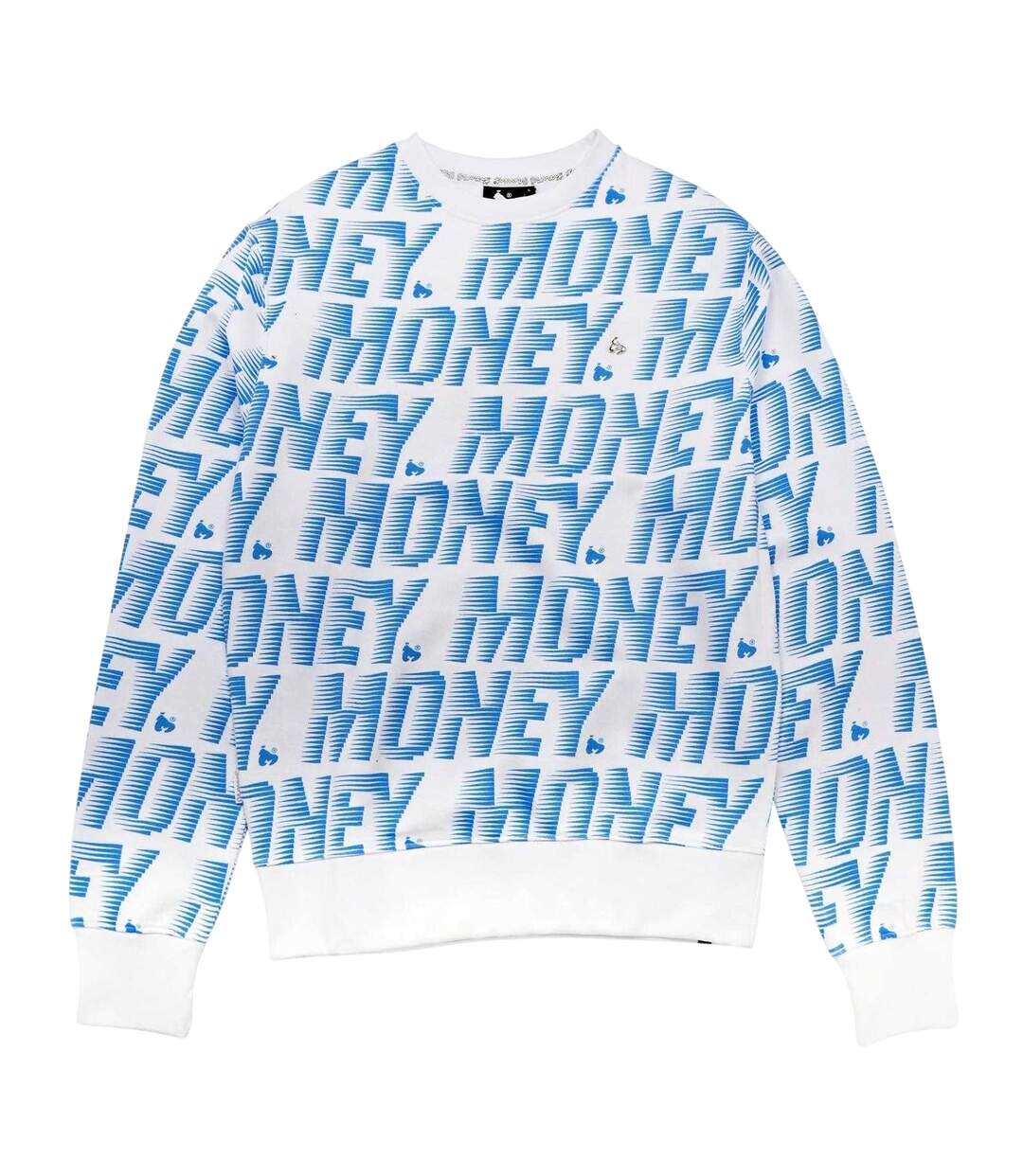 Unisex Adult Zoom Ape Cotton Crew Neck Sweatshirt Blue Money-1