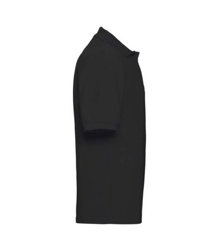 Jerzees Colours Mens 65/35 Hard Wearing Pique Short Sleeve Polo Shirt (Black)
