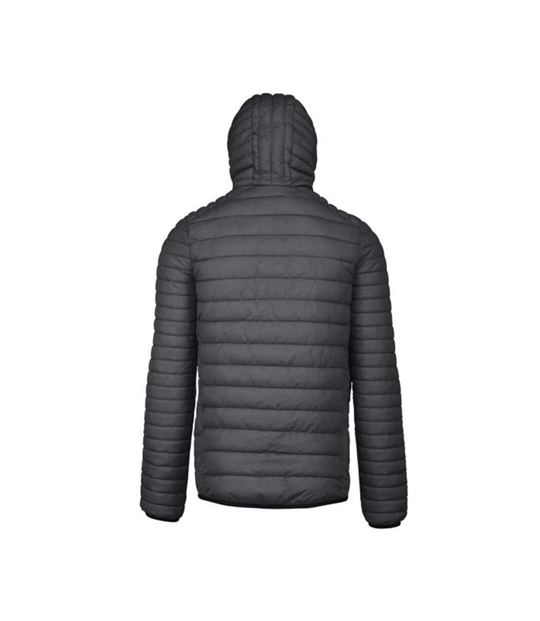 Kariban Mens Lightweight Hooded Down Jacket (Marl Dark Grey) - UTPC2666