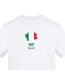 T-shirt Rugby Motif/style Italie Homme Blanc AWD-3