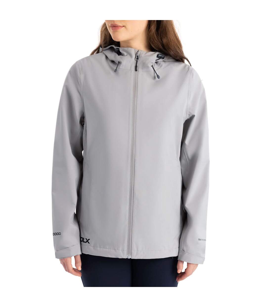Veste Imperméable À Capuche Ajustable Lossie Femme Beige Gris Trespass-4