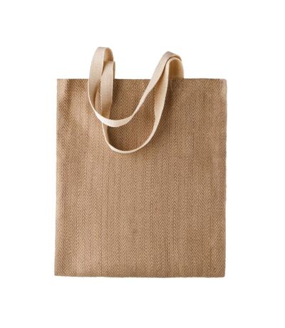 Kimood - Sac en jute - Femme (Naturel/Cappuccino) (Taille unique) - UTRW5616